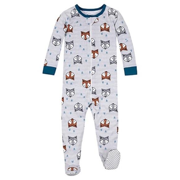 Lamaze Super Combed Natural Cotton Footed Fox Pajamas Onesie NWT Sz 4T - Picture 1 of 5